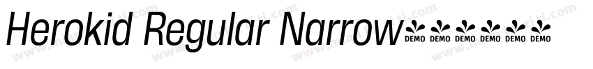 Herokid Regular Narrow字体转换